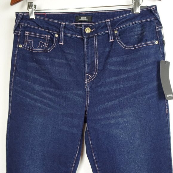 True Religion Becca Crystal Jeans Women's Size 31x33 Blue Denim Bootcut - Picture 4 of 10